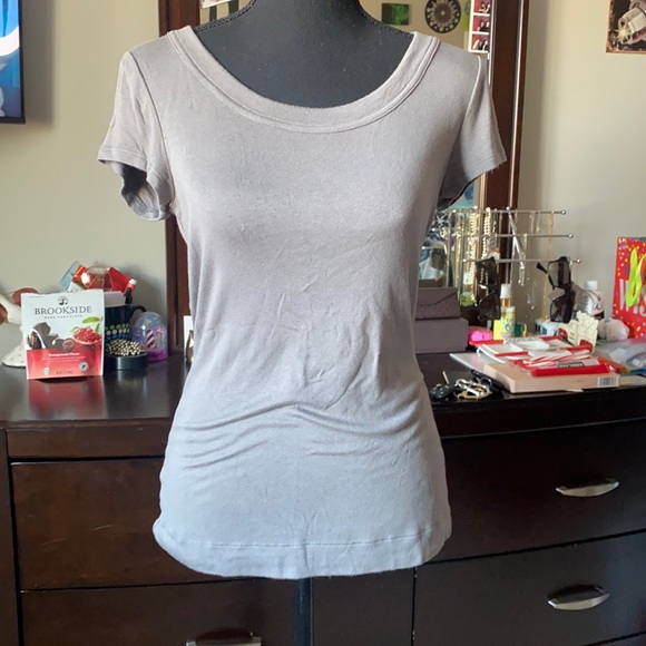 The Limited Tops - The Limited Medium Short Sleeve Grey Shirt